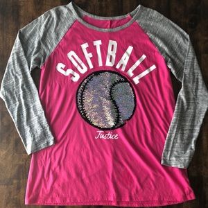 Excellent Condition Justice Softball Glitter S 18
